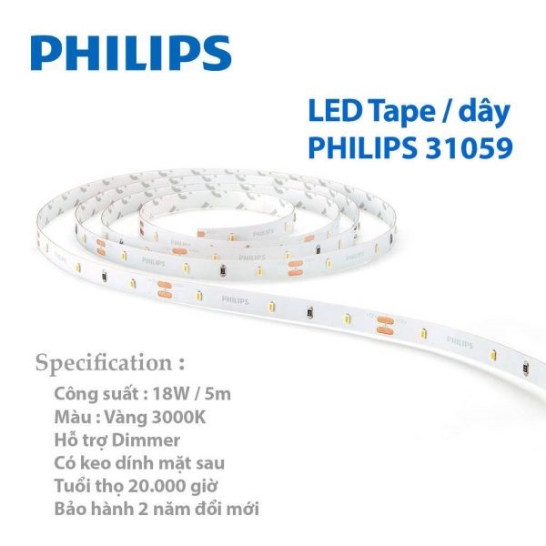 Đèn LED dây 31059 18W Philips